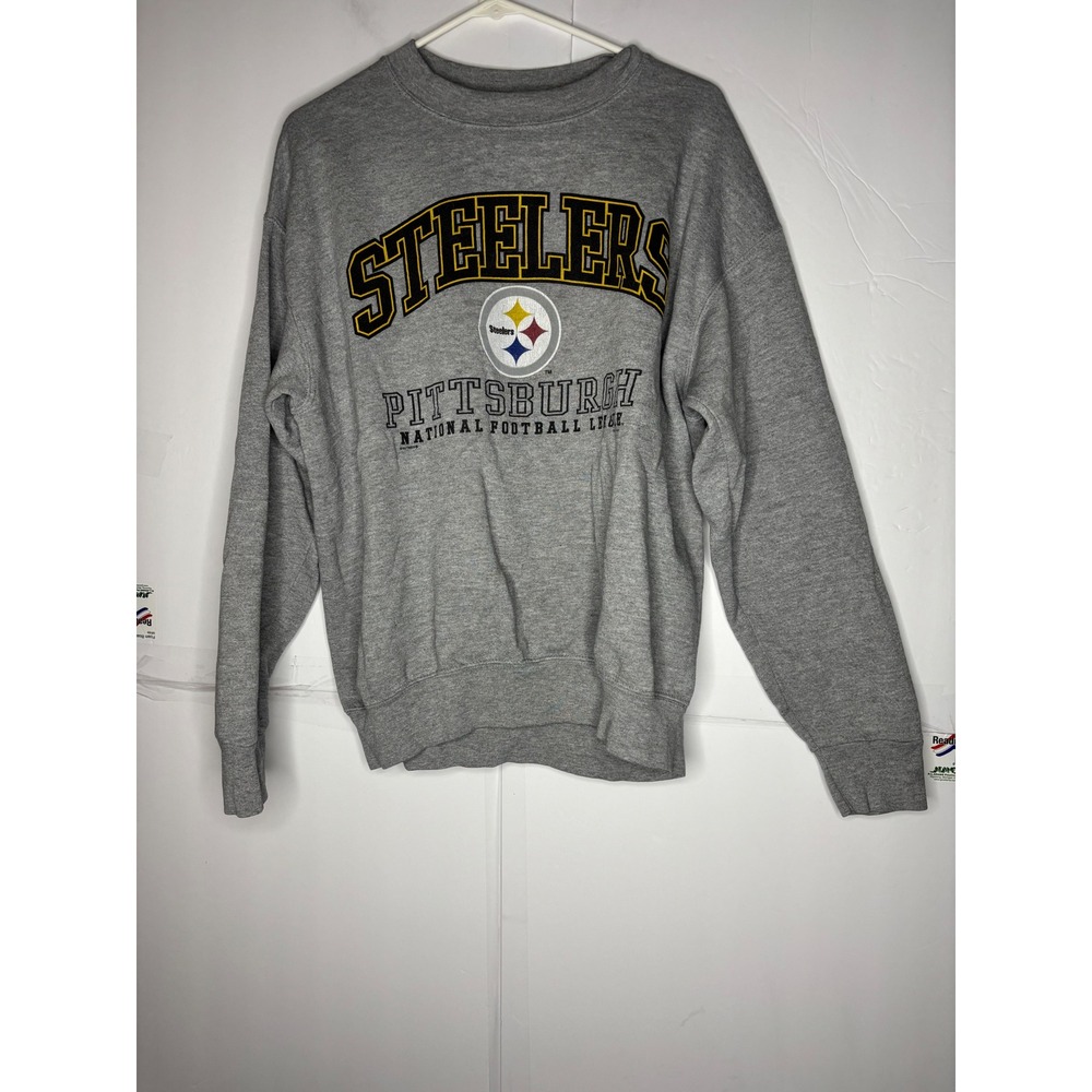 Vintage 1997 Pittsburgh Steelers Lee Sport Crewneck Sweatshirt‎ Gray Mens Large
